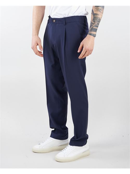 Pantalone in fresco lana con elastico in vita e coulisse Quattro Decimi QUATTRO DECIMI | Pantalone | ISOLAS32310891